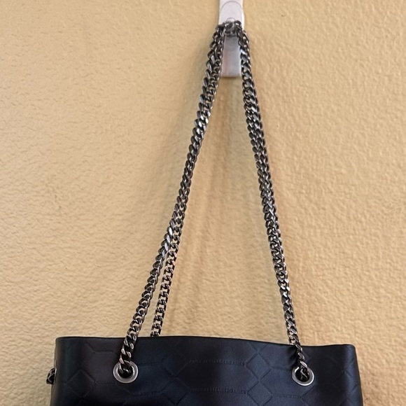 Aimee Kestenberg Black Quilted Leather Convertible Chain Crossbody Bag EUC! - Picture 10 of 15